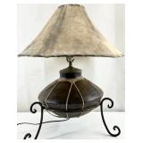 Native American Style Pottery Lamp