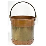Copper & Brass Riveted Bucket