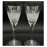 2pc Pepi Herrmann Signed Crystal Glasses