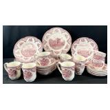 38pc Johnson Bros Old Britain Castles Dinnerware