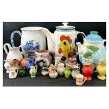 Group Pitchers, Teapots, Creamers & Miniatures