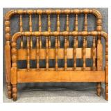 Vintage Jenny Lind Style Spindle Maple Bed TWIN