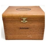 Vintage El Rey Del Mundo Wooden Cigar Box
