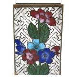 Vintage Chinese Cloisonne Matchbox Holder