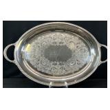 Wm Rogers Large Silverplate Serving Tray