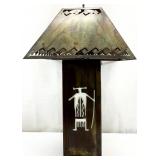 Southwestern Copper Table Lamp