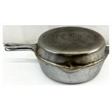 Griswold #80 Cast Iron Deep Double Skillet