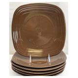 Homer Laughlin Fiesta Chocolate Square Plates