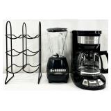Coffee Maker, Blender & Wine Rack
