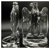 Pair of Fostoria Glass Eagle Bookends