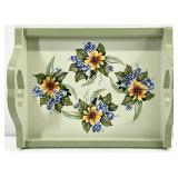 Hand Painted Decorative Wooden Serving Tray