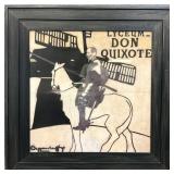 Large Framed Lyceum Don Quixote Poster