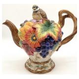 Fitz & Floyd Autumn Bounty Teapot & Lid