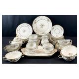 52pc Rosenthal Sanssouci Rose Ivory China Set