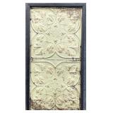Framed Antique Tin Metal Ceiling Tiles