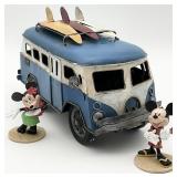 Tin Van & Mickey & Minnie Mouse Figures