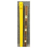 Stanley 4FT Walnut & Brass Level 42-347 w/ Case