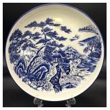 Japanese Blue & White 12 ' Pottery Bowl