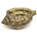 Solid Brass Conch Shell Planter