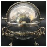 Antique Revolving Dome Butter Dish