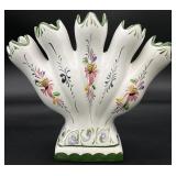 Hand Painted Tulipiere 5-Finger Bud Vase