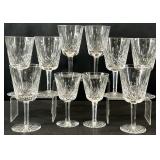 10 Waterford Crystal Lismore Glasses