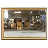 Gold Frame Beveled Mirror