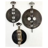 3pc Griswold Wood Stove Dampers