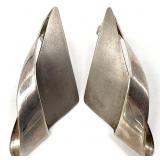 Native American? Signed Sterling Silver Earrings
