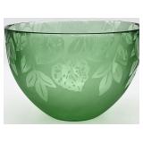 Lenox Nature's Impressions Large Green Glass Bowl