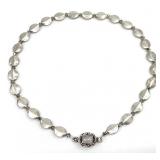 Vintage Sterling Silver & Beaded Necklace