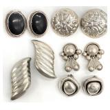 5 Pair Sterling Silver Earrings