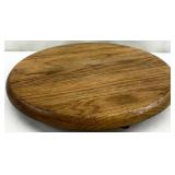 Vintage Oak Wood Lazy Susan