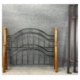 Queen Size Metal Accented Bed