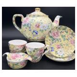 Arthur Wood Teapot & English Chintz China