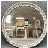 Round Silver Frame Mirror