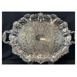 Poole Large Silverplate Waiter Tray 3214