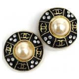 Vintage Chanel Style Clip-On Earrings