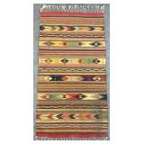 2.7 x 4.11 Native Indian Style Handmade Wool Rug
