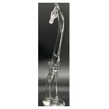 Heisey Clear Neck Straight Giraffe Glass Figurine