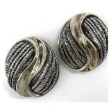 N.S. Bar-On Israel Sterling Designer Earrings