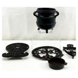 5pc Vintage Cast Iron