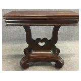 Antique Empire Mahogany Flip Top Game Table