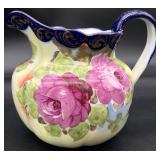 Vintage Hand Painted Porcelain Small Pitcher
