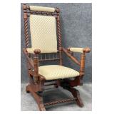 Excellent Victorian Platform Rocking Chair