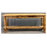 Rustic Two Drawer Console Table