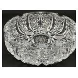 Bohemian Czech-Hand Cut Crystal Glass Ashtray