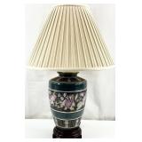 Hand Painted Chinoiserie Porcelain Lamp