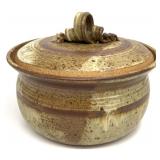 Natalie Morris Signed Hand Thrown Pottery Covered