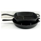 2 Lodge Cast Iron Pans